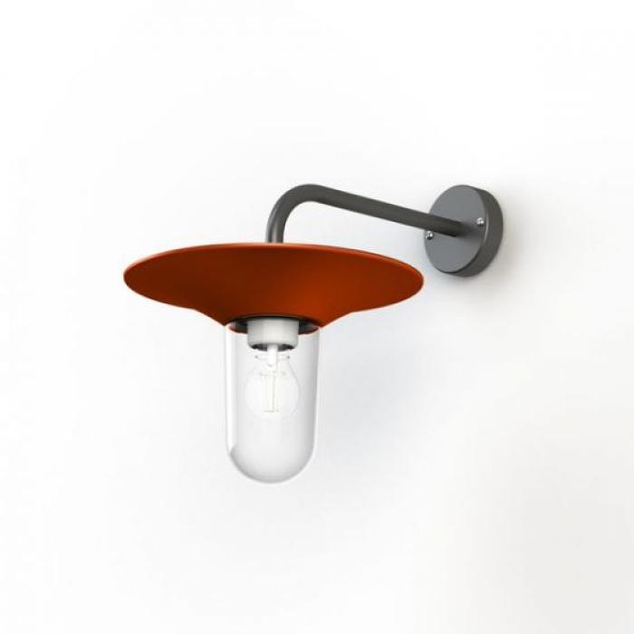 Mattglas reinorange